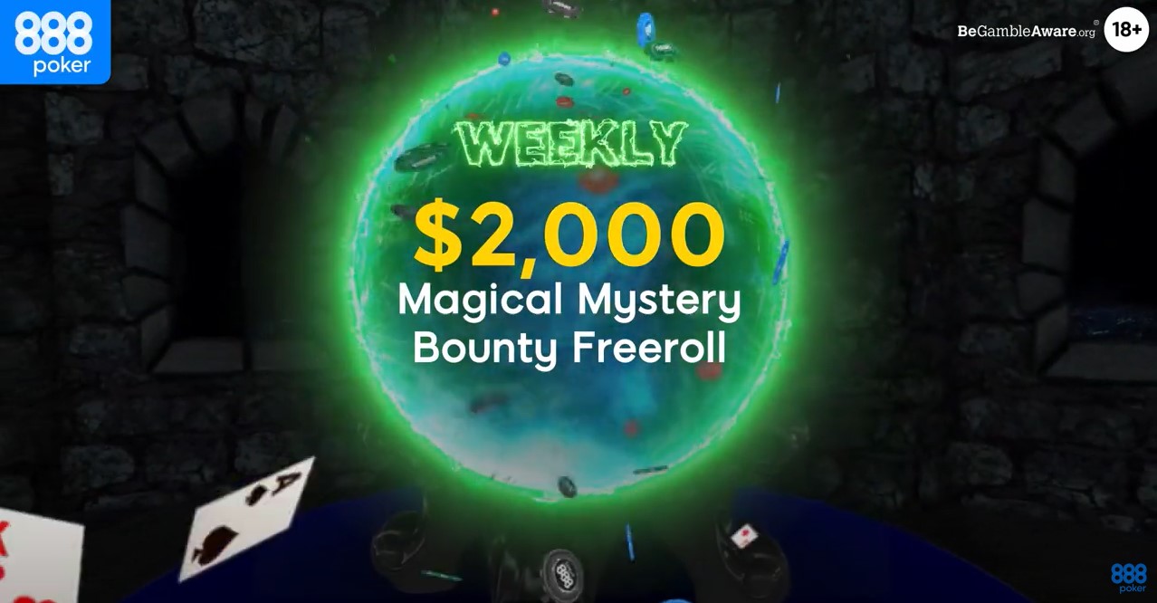 888poker Mingguan Magical Mystery Bounty Freeroll