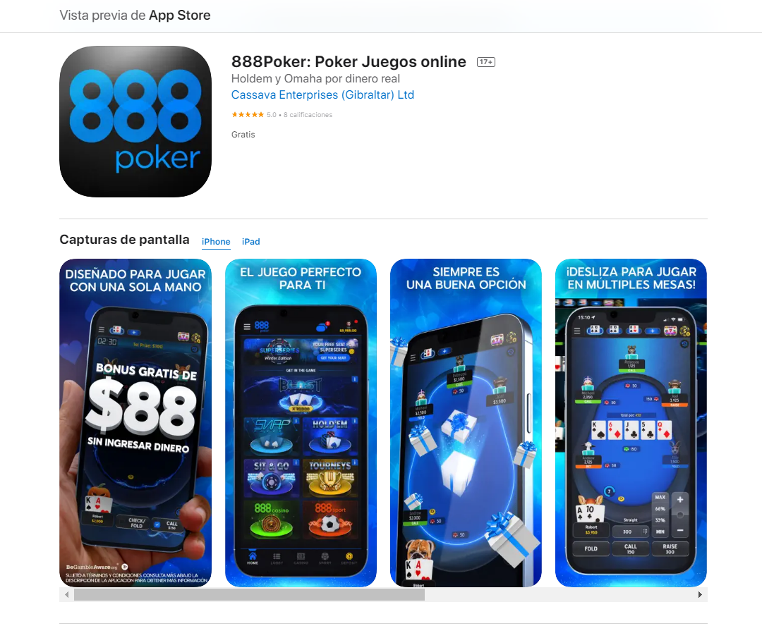 888poker iphone app descargable argentina uruguay peru chile ecuador