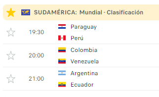 Eliminatorias Sudamericanas para el Mundial 2026 en EE.UU, México y Canadá