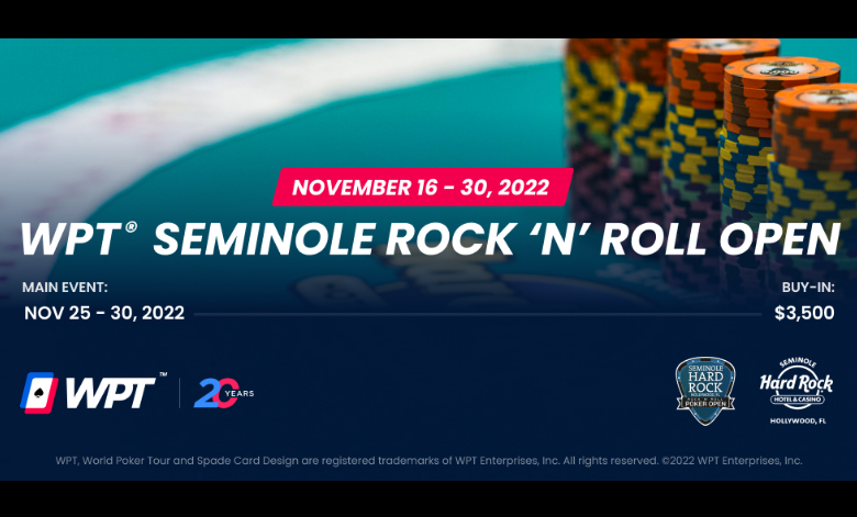 WPT Seminole Rock N' Roll Poker Open 2022