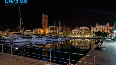 Puerto de alicante con la leyenda cnp888