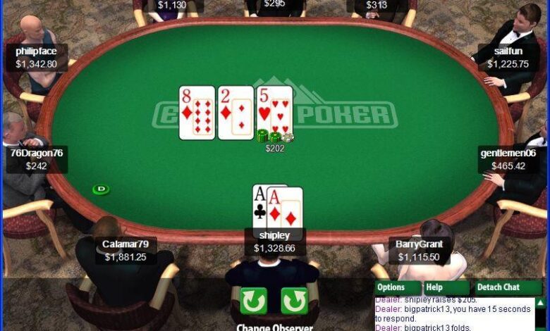 everest poker mesa lobby table
