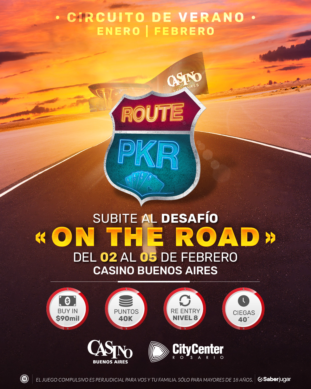 madero poker route febrero 2023 argentina